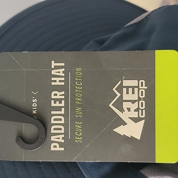 REI NEW Kid's Paddler Thunder Blue SPF 50 Adjustable Strap Hat Size 4-7 Yr - Picture 7 of 9